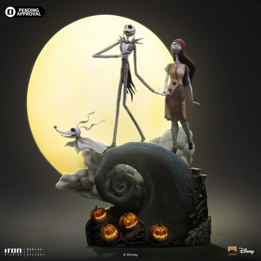 Iron Studios - Deluxe Art Scale 1/10 - Disney - L'Étrange Noël de monsieur Jack - Jack et Sally Statue 39cm