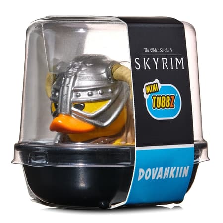 Numskull - Mini TUBBZ Canard de bain - The Elder Scrolls V : Skyrim - Dovahkiin (Édition baignoire) - 8cm