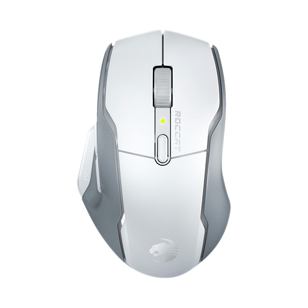 Roccat - Souris de jeu optique ergonomique sans fil Kone Air Blanche