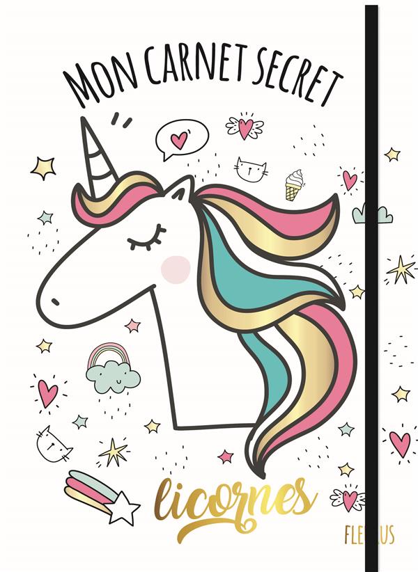 Mon carnet secret : licorne