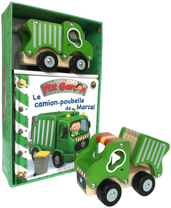 Le camion-poubelle de Marcel ; coffret