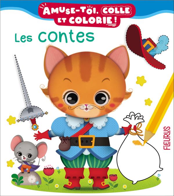 Amuse-toi, colle et colorie ! : les contes