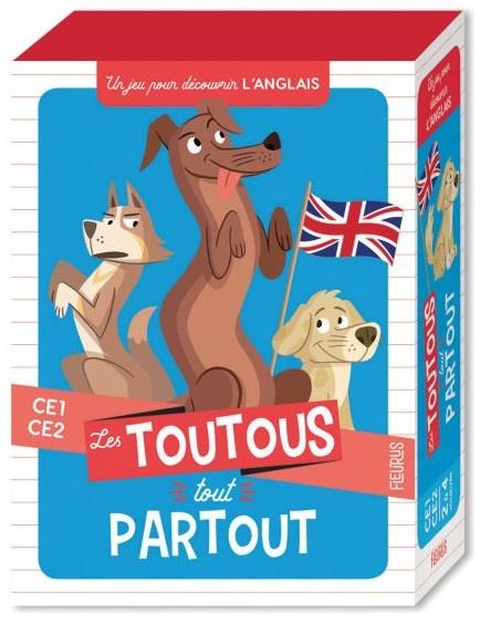 Les toutous tout partout ; CE1, CE2 ; un jeu pour découvrir l'anglais