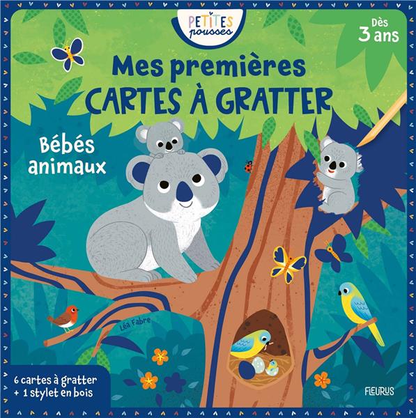 Mes premières cartes à gratter : bébés animaux