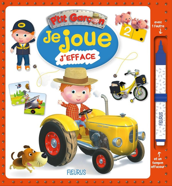 P'tit Garçon : je joue, j'efface ; tracteur