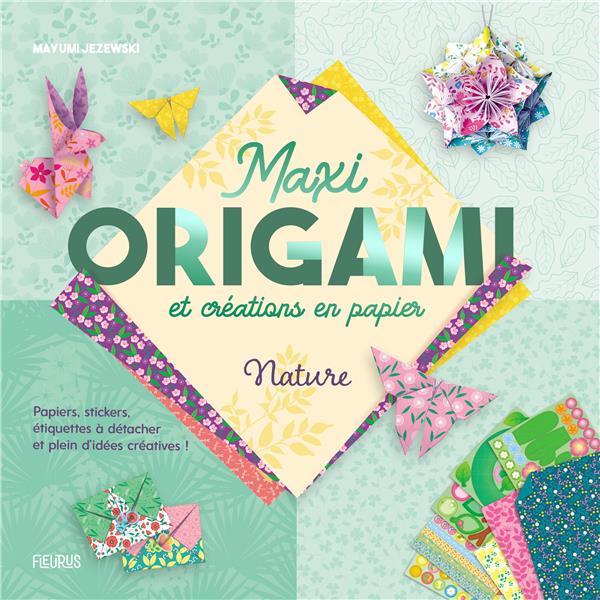 Maxi papiers créatifs origami : nature