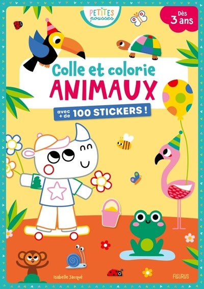 Colle et colorie : Animaux