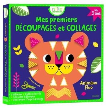 Mes premiers decoupages et collages : Animaux fluo