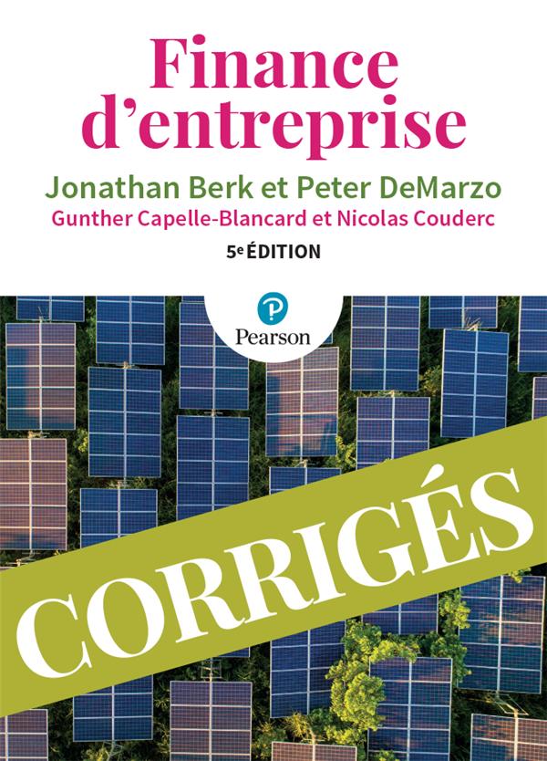 Finance d'entreprise corrigés (5e édition)