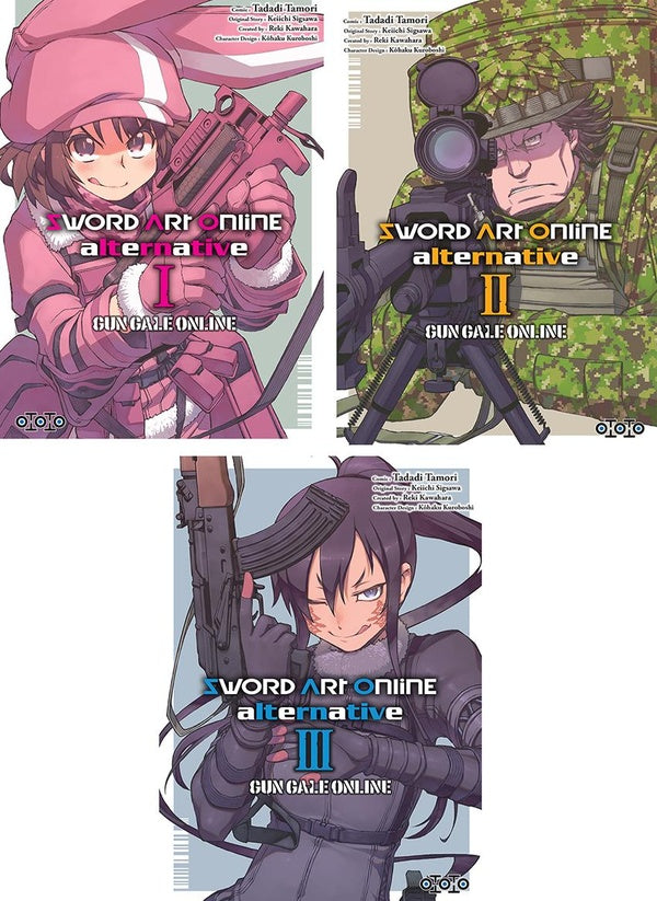 Sword Art Online Alternative - Gun Gale Online : coffret Tomes 1 à 3