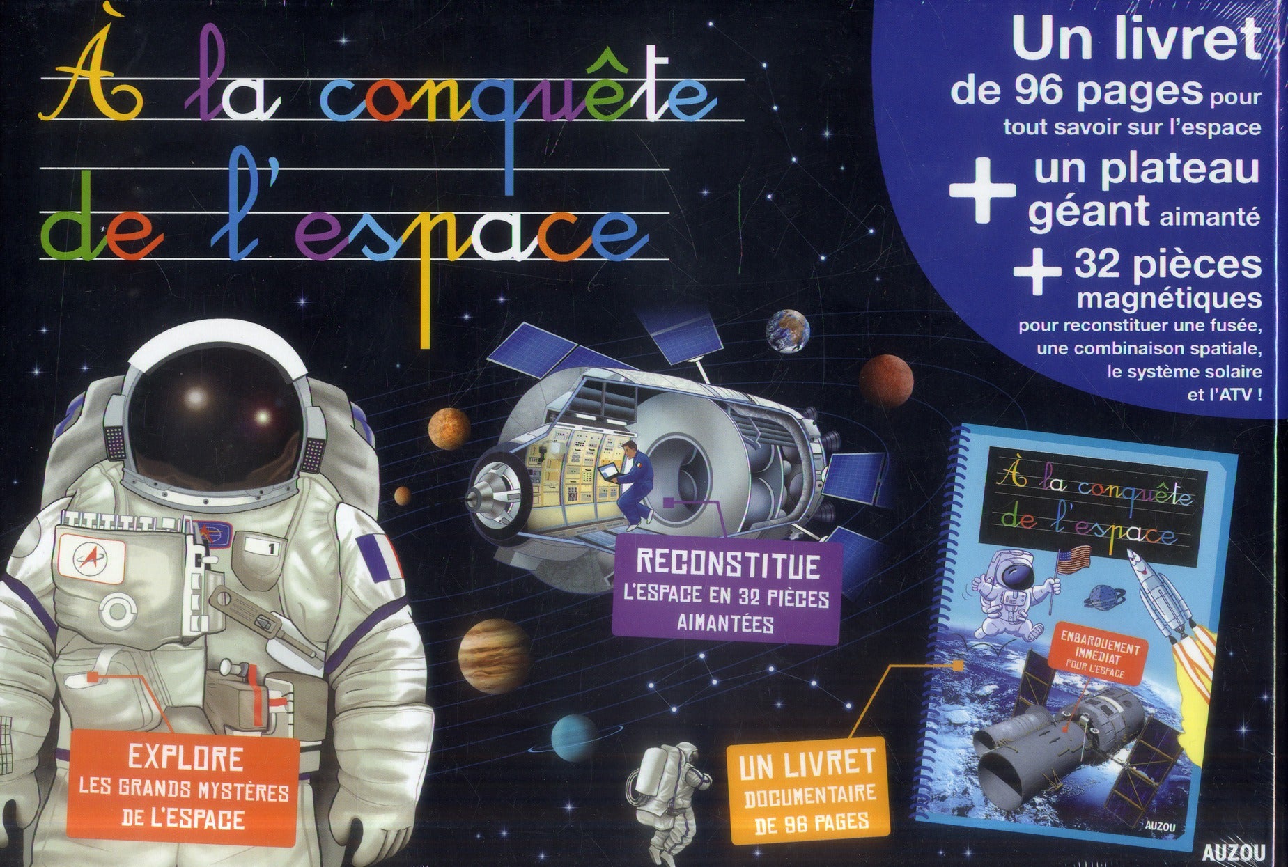 à la conquête de l'espace ; coffret