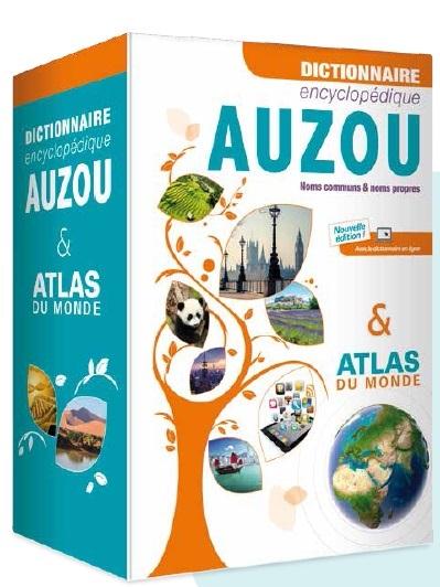 Coffret dictionnaire encyclopédique Auzou + atlas du monde