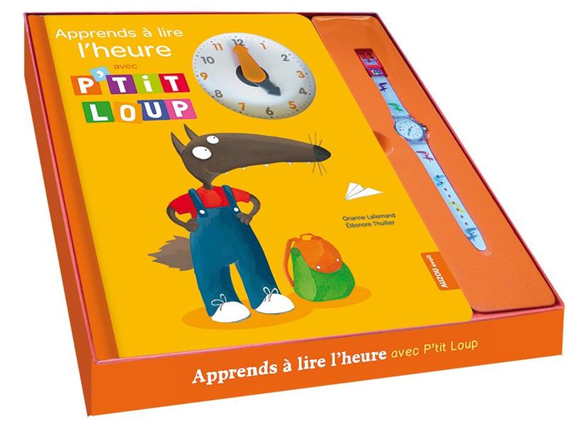 Coffret apprends à lire l'heure avec P'tit loup