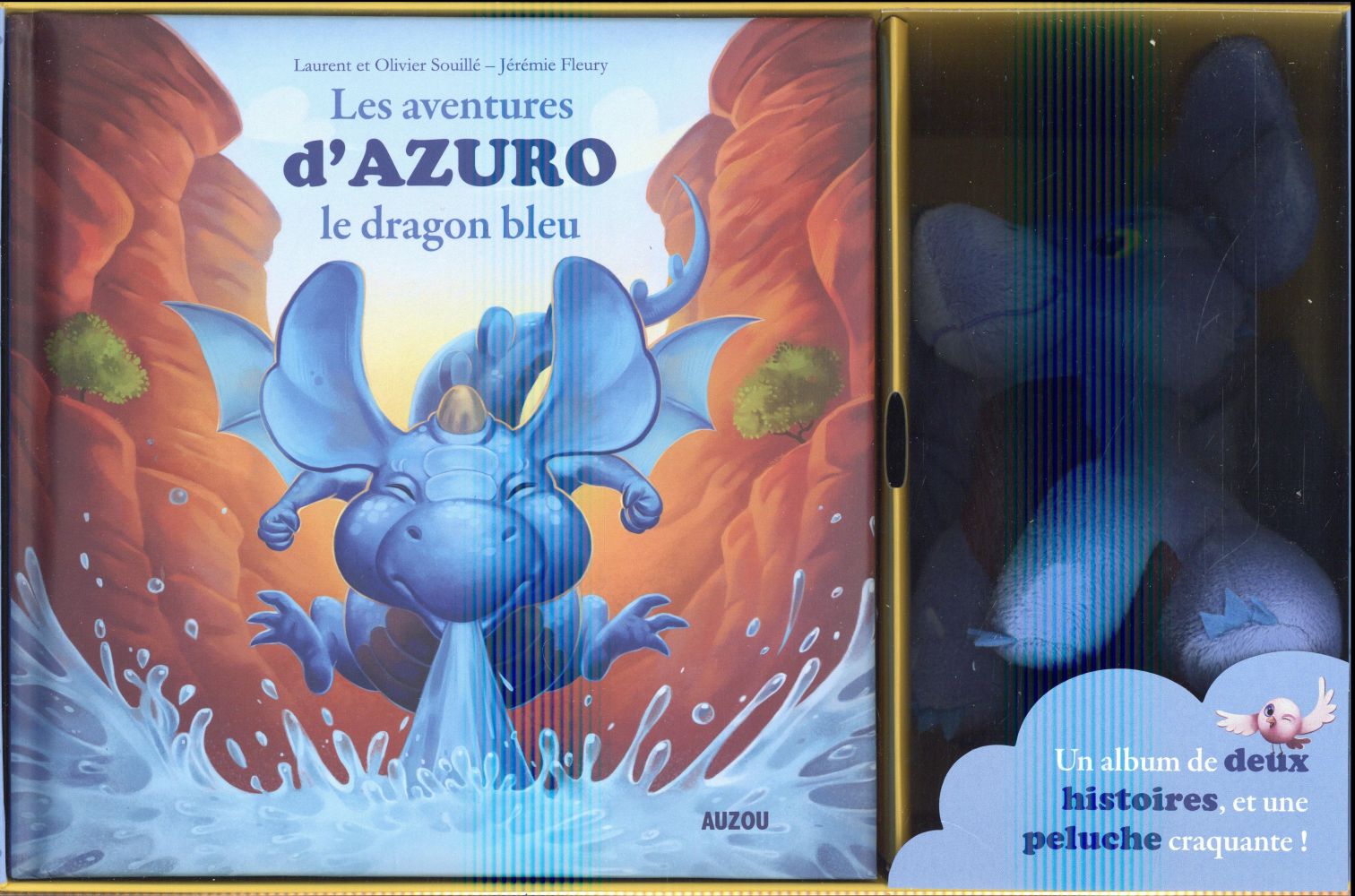 Coffret les aventures d'Azuro, le dragon bleu