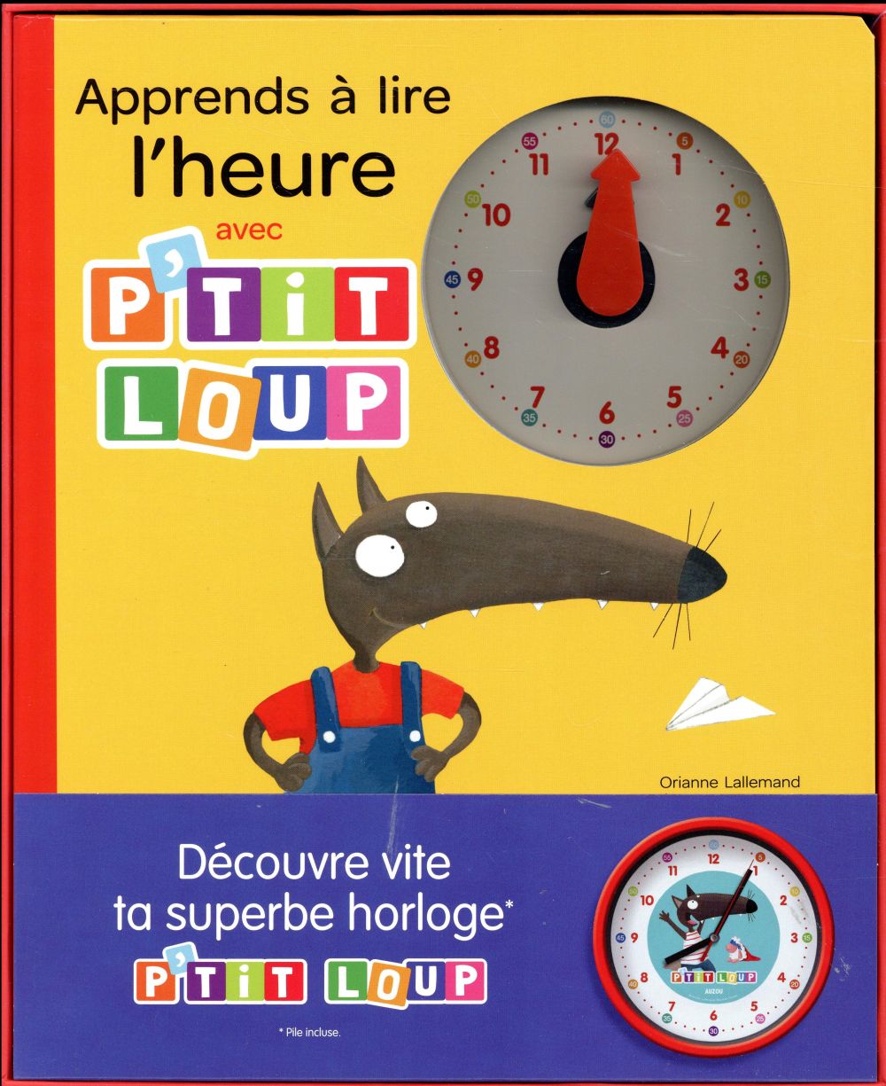 Coffret apprends à lire l'heure avec P'tit loup