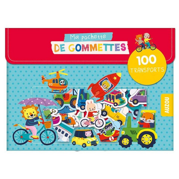 Ma pochette de gommettes : les transports