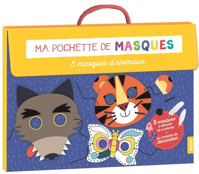 Ma pochette de masques : 5 masques d'animaux