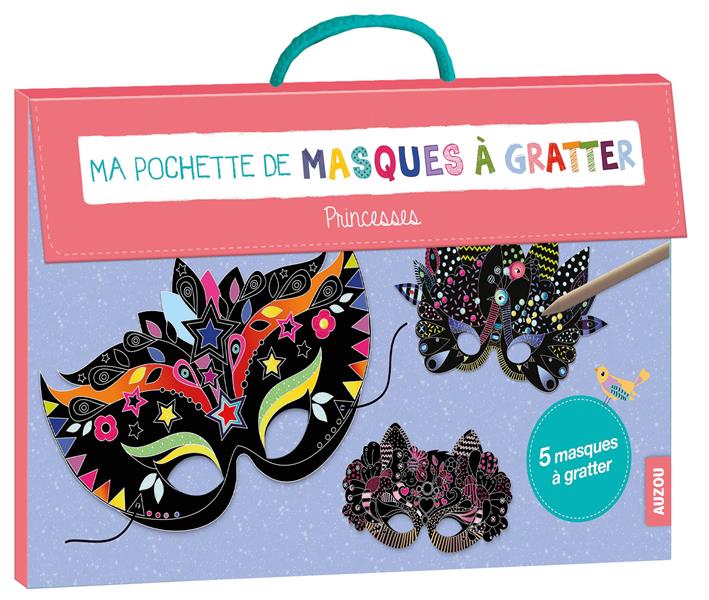 Ma pochette de masques à gratter ; princesses