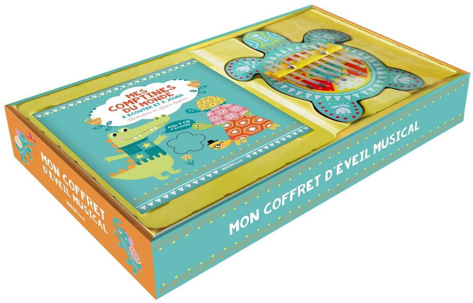 Mon coffret d'éveil musical ; mes comptines du monde ; à écouter et à jouer