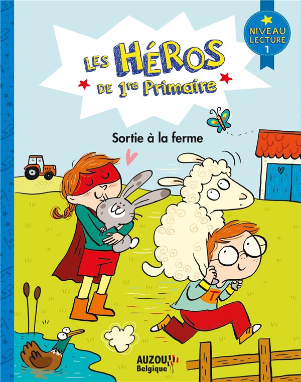 Les héros de 1re primaire ; sortie à la ferme