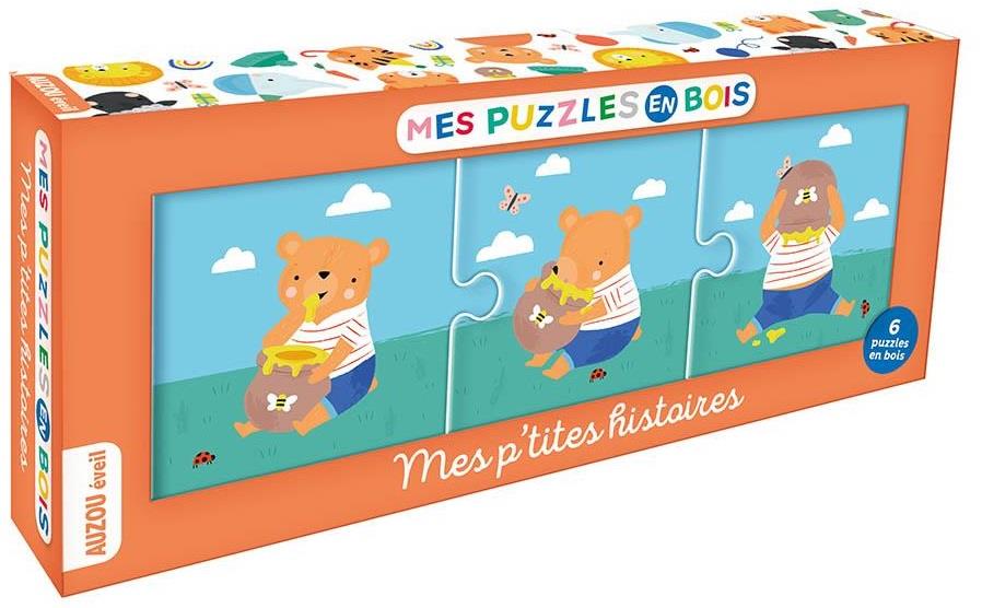 Mes puzzles en bois ; mes p'tites histoires