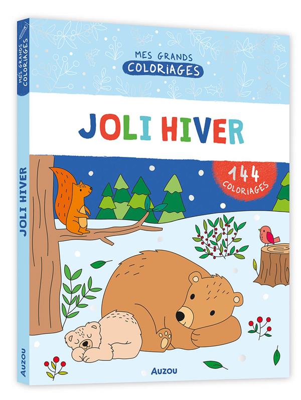 Mes grands coloriages : joli hiver