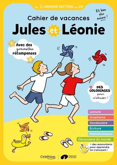 Cahier de vacances jules et leonie de la gs au cp