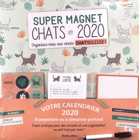 Calendrier super magnet chats (édition 2020)