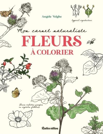 Mon carnet naturaliste : Fleurs à colorier