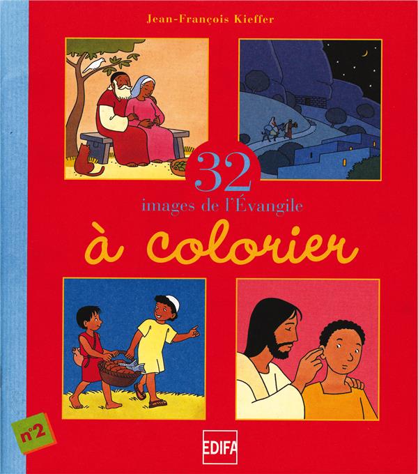 32 images de l'évangile à colorier ; cahier n°2