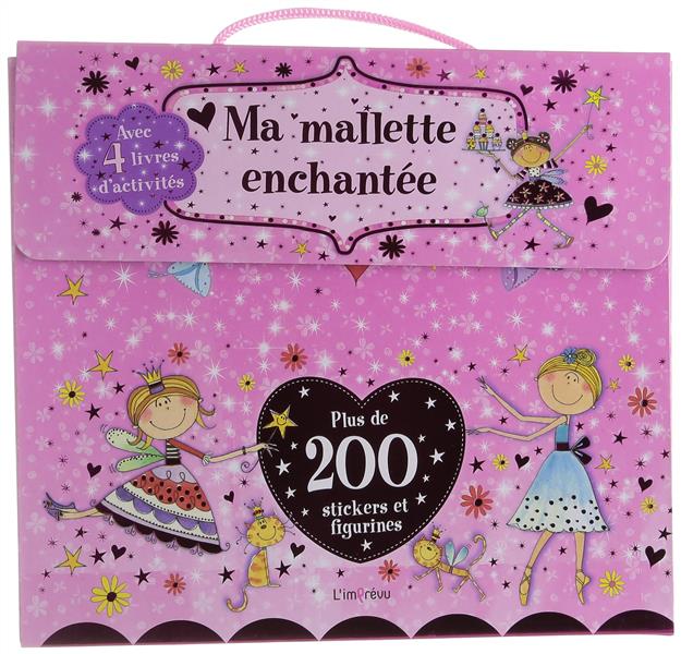 Ma mallette enchantée ; plus de 200 stickers et figurines