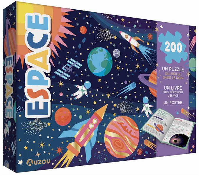 Espace : un puzzle - un livre - un poster