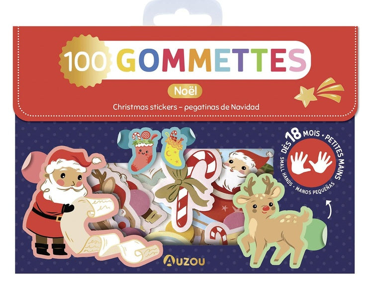 Ma pochette de gommettes : 100 gommettes ; Noël