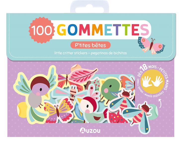 Ma pochette de 100 gommettes : P'tites bêtes