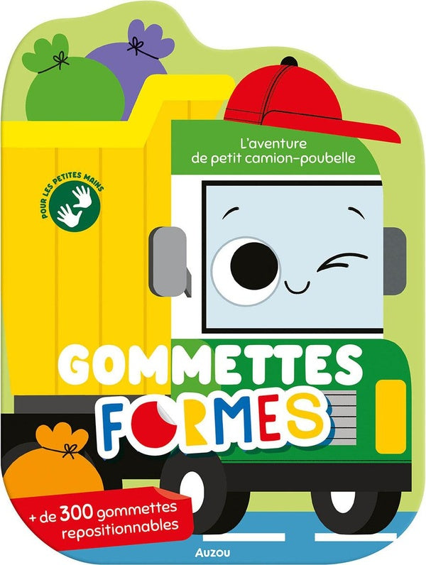 Gommettes formes : L'aventure de petit camion-poubelle