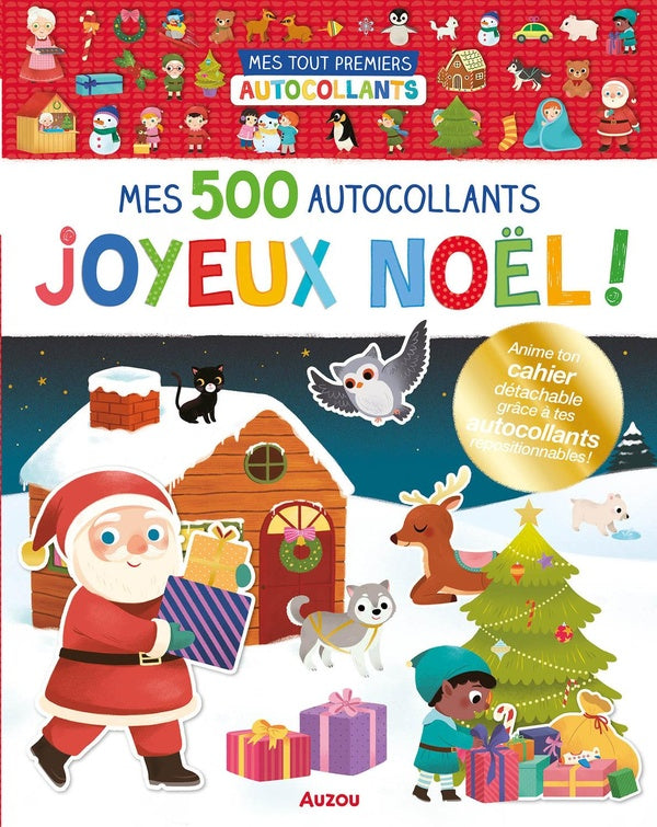 500 autocollants joyeux noël !