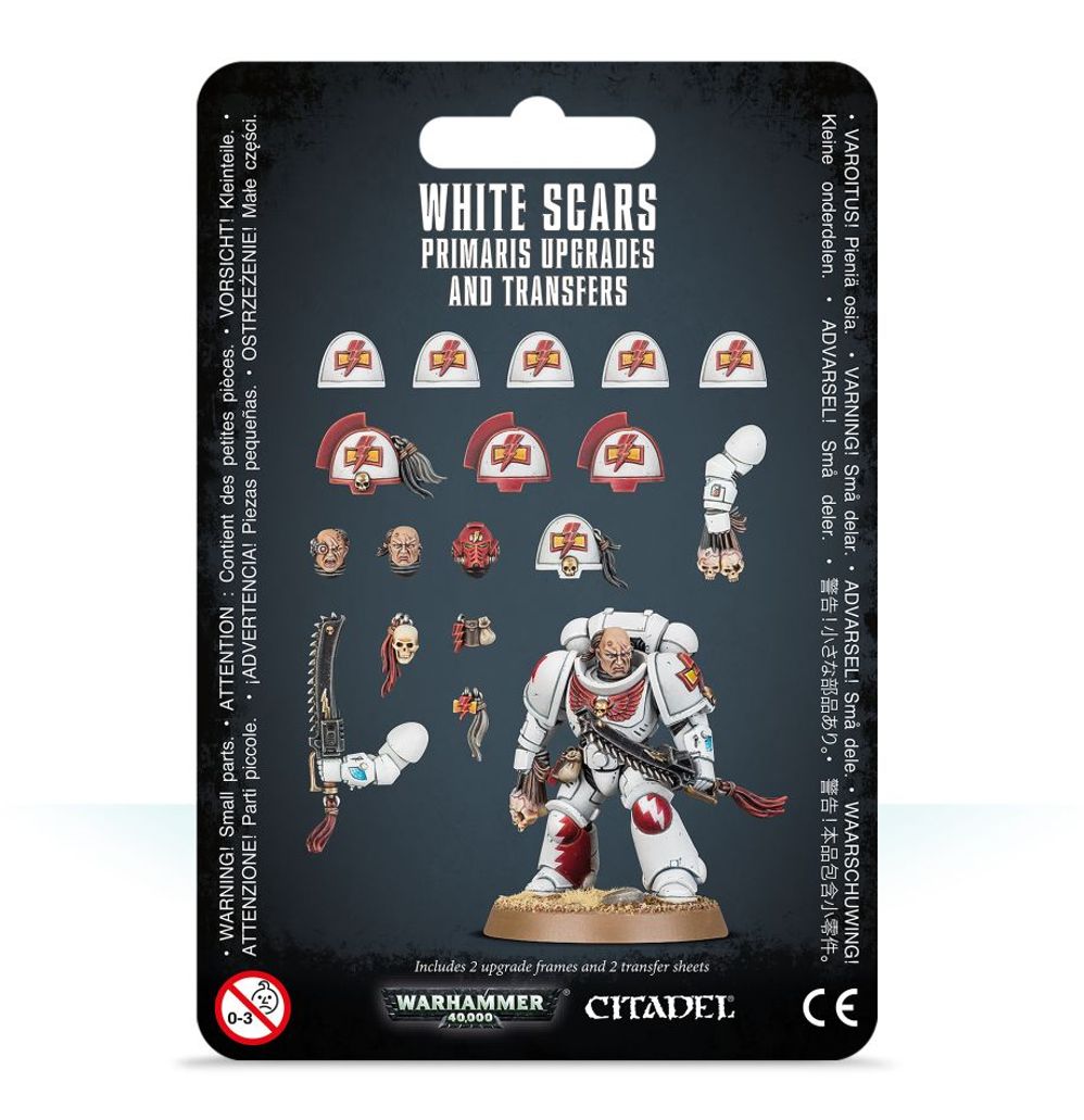 Améliorations et décalcomanies White Scars Primaris