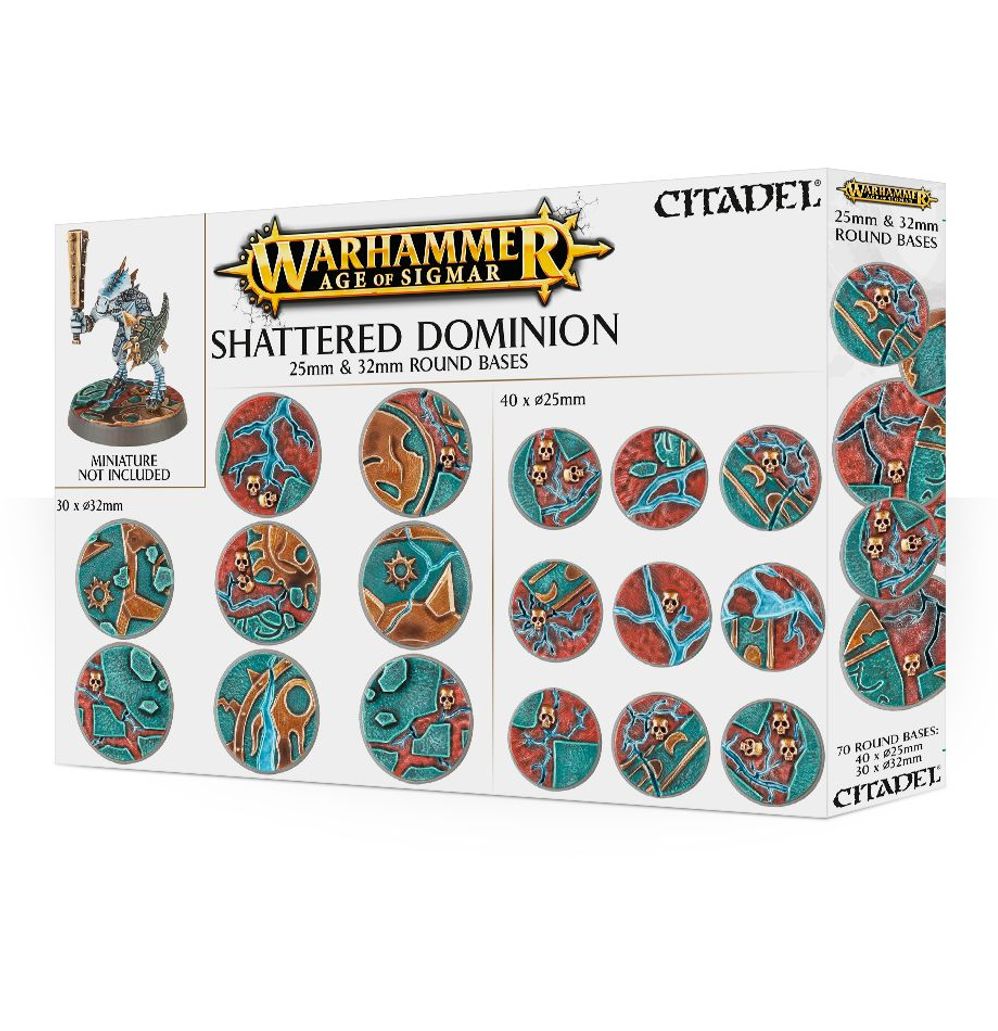 Shattered Dominion: socles ronds de 25 et 32mm