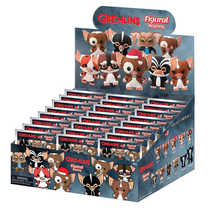 Gremlins - Assortiment en blind box de figurines de sac de collection Gremlins en mousse (Série 1) (24 pcs)