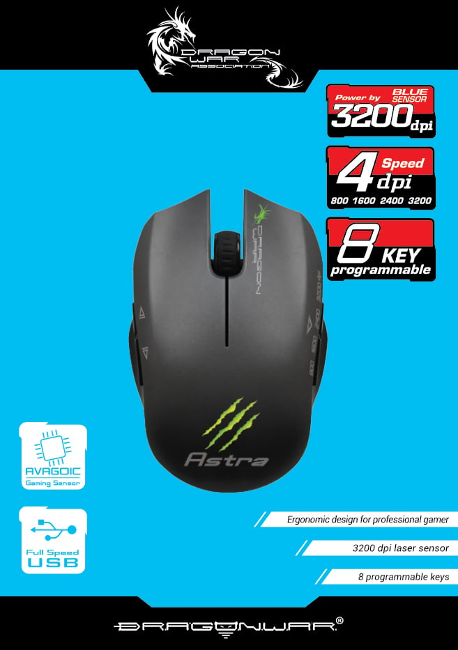 Dragonwar G2 Astra Wired Gaming Mouse