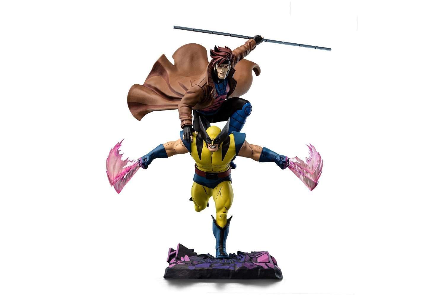 Iron Studios - Deluxe Art Scale 1/10 - Marvel - X-Men ’97 - Gambit et Wolverine Statue 29cm