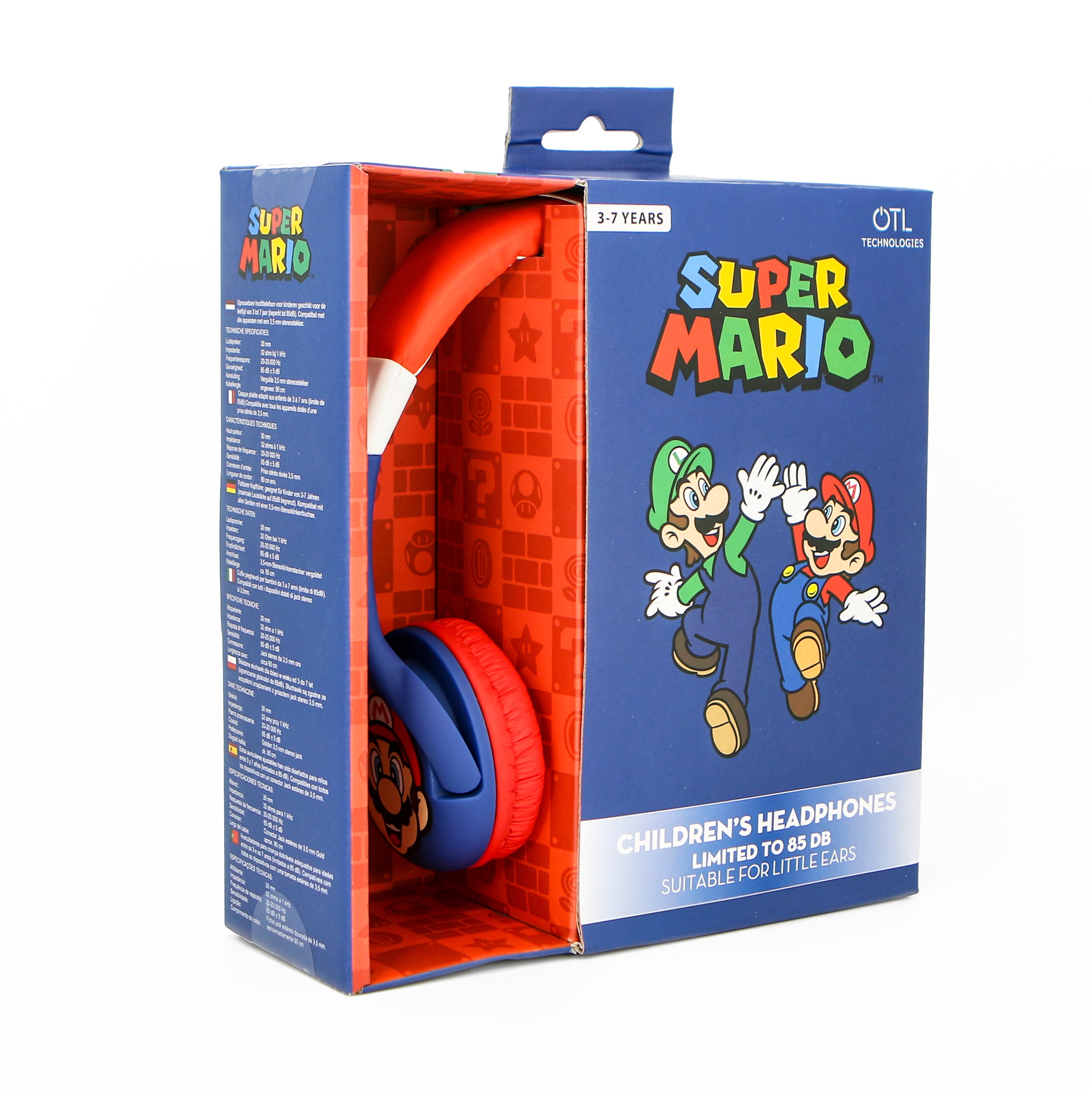 Super Mario - Casque audio Mario pour enfants