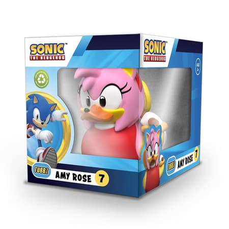 Numskull - Best of TUBBZ Boîte Canard de bain - Sonic le Hérisson - Amy Rose - 9cm