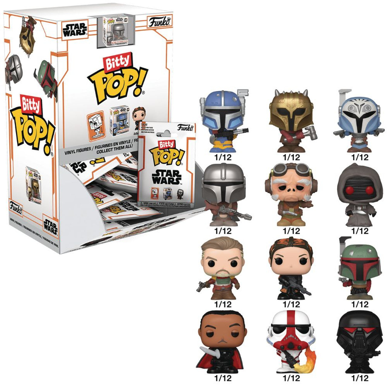 Funko Bitty Pop! Single: Star Wars: The Mandalorian Mystery Display (36 units)