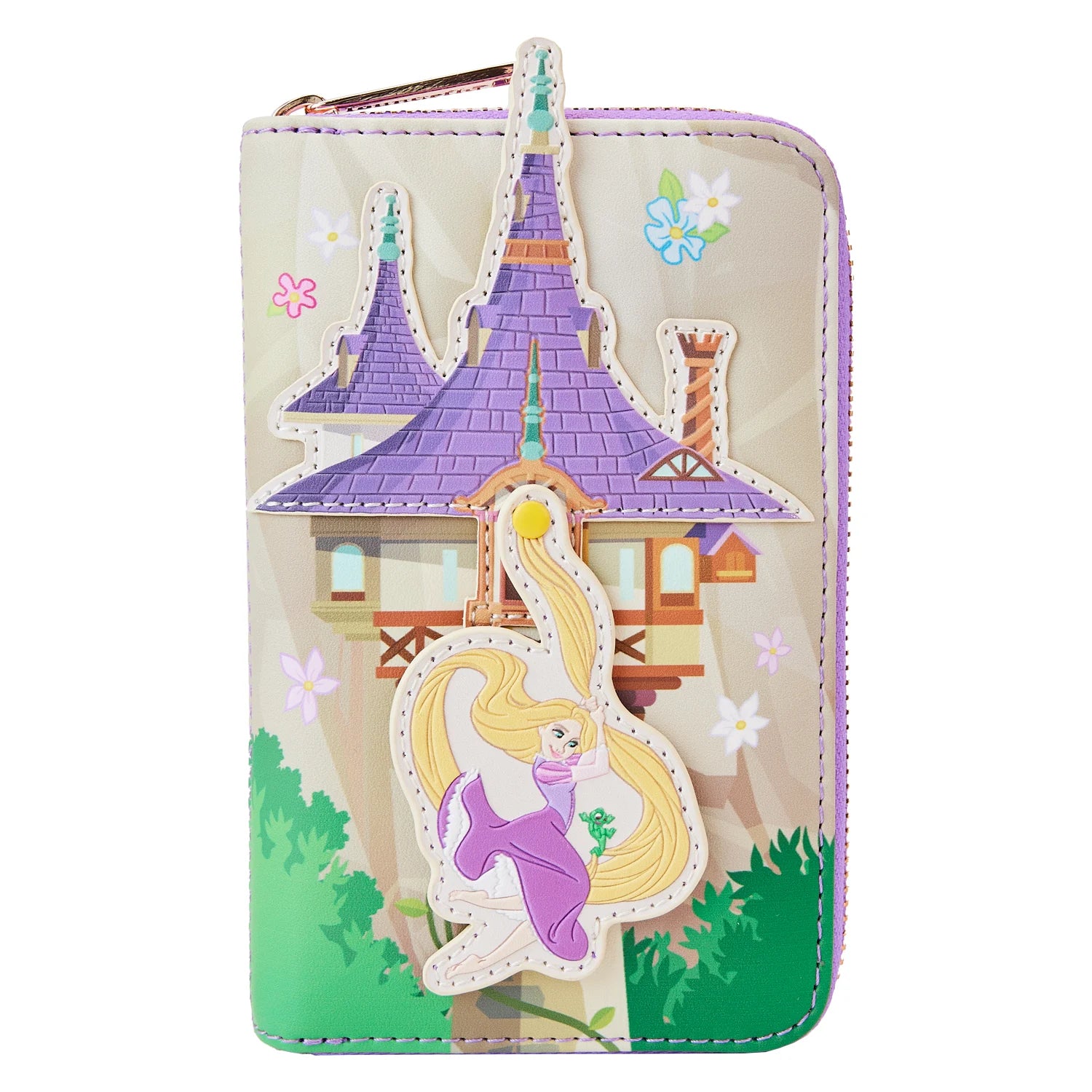 Loungefly: Disney - Tangled Rapunzel Swinging from Tower Zip Around Wallet