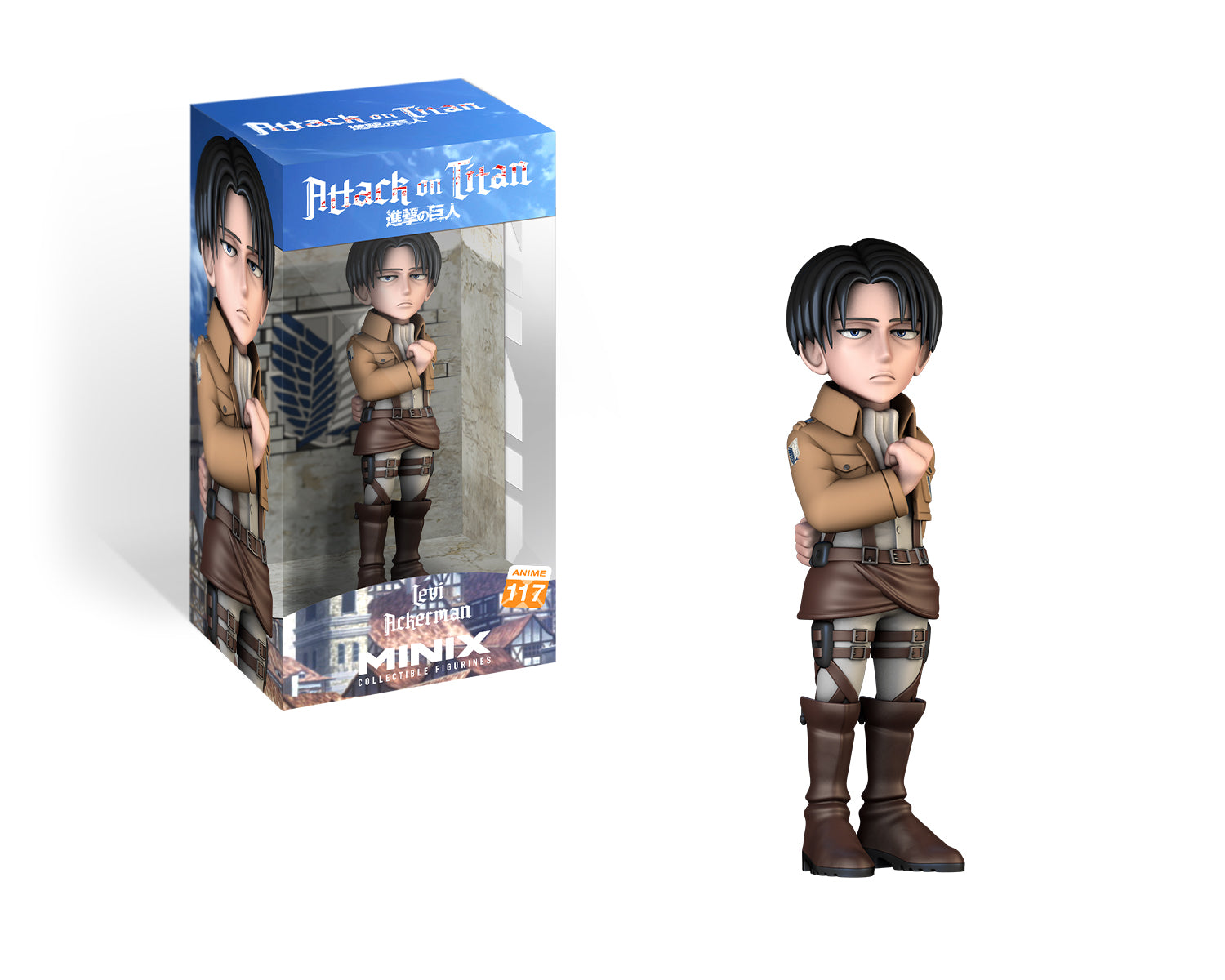 Minix - Anime - L'Attaque des Titans - Levi Ackerman - Figurine 12cm