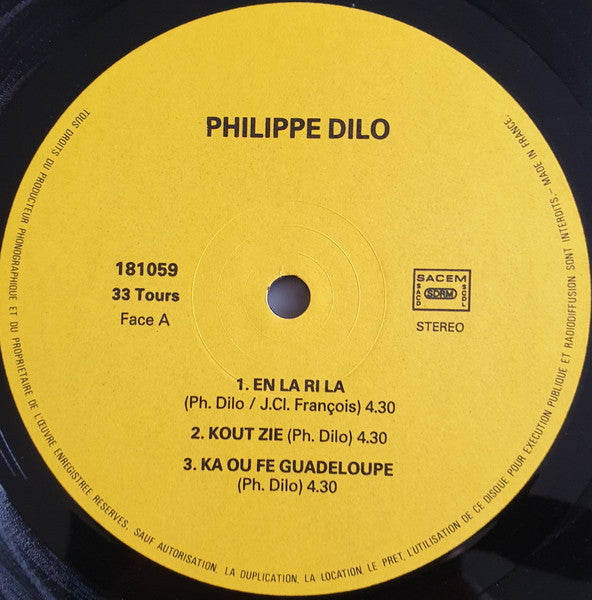 Philippe Dilo – Philippe Dilo [Vinyle 33Tours]