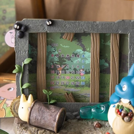 Kiki la petite sorcière - Cadre diorama Totoro & la maison des Kusakabe