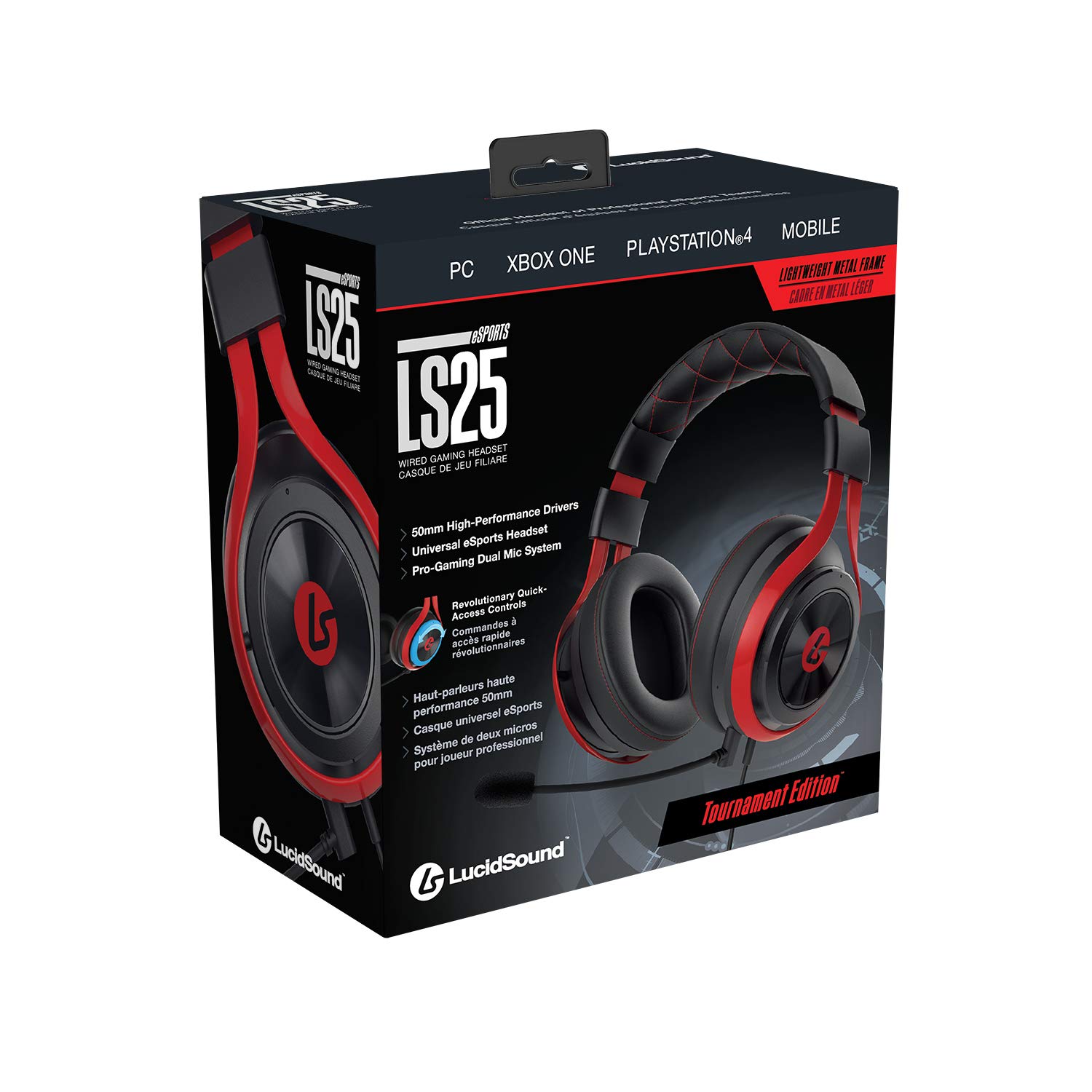 Lucidsound - LS25 Casque Gaming Filaire E-Sports Noir