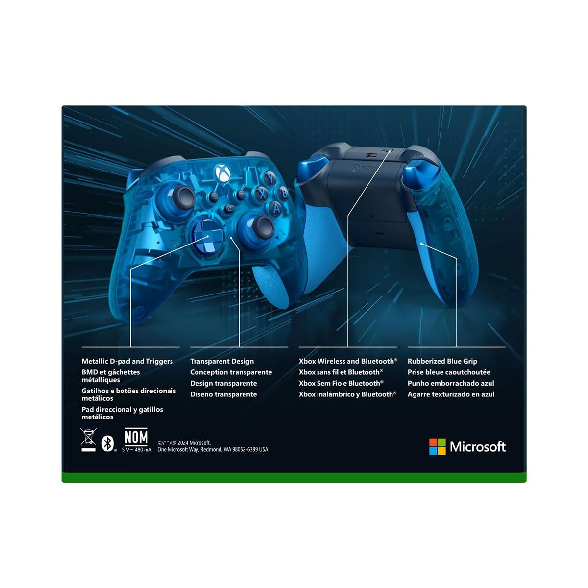 Manette sans fil Xbox Sky Cipher Special Edition pour Xbox Series X|S, Xbox One, Windows 10 et Mobile